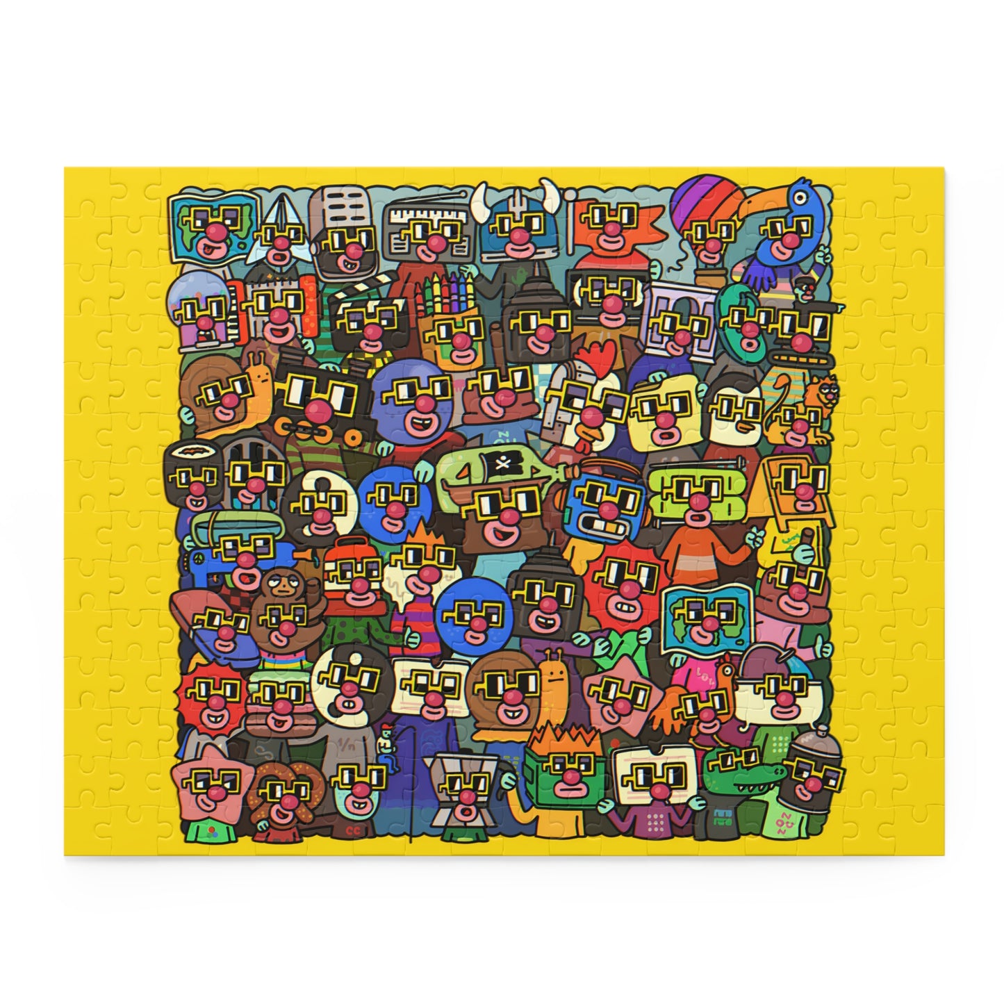 Yellow Collective BASE Nouns Puzzle (120, 252, 500-Piece)