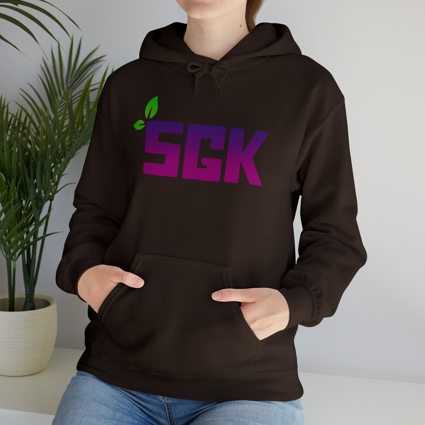 SGK Purple Leaf Front Unisex Heavy Blend™ Hooded Sweatshirt