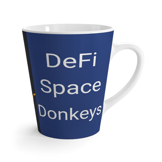 DeFi Space Donkeys #81 Dark Blue Wrap 12oz Latte Mug