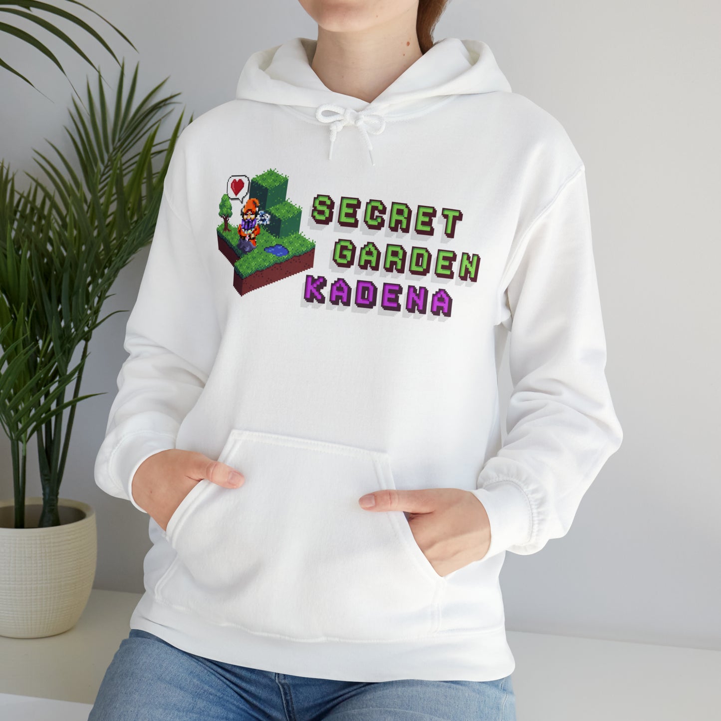 SGK Pixel Garden Front Unisex Heavy Blend™ Hooded Sweatshirt