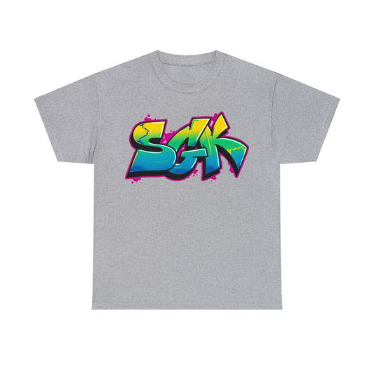 SGK Graffiti Garden Front Camiseta de algodón pesado unisex
