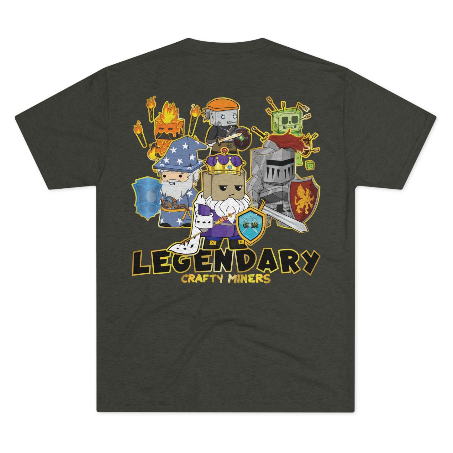 Crafty Miners Legendaria camiseta unisex de triple mezcla