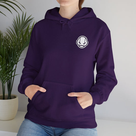 Brozo Logo Front Text Back Unisex Heavy Blend™ Hooded Sweatshirt UK Distro
