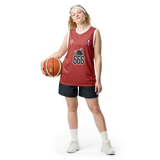 Saints and Sinners Recycled unisex basketball jersey Qu33n Harl3y