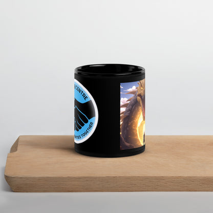 Collab Centre CHAOS #77 Black Glossy Mug