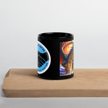 Collab Centre CHAOS #215 Black Glossy Mug