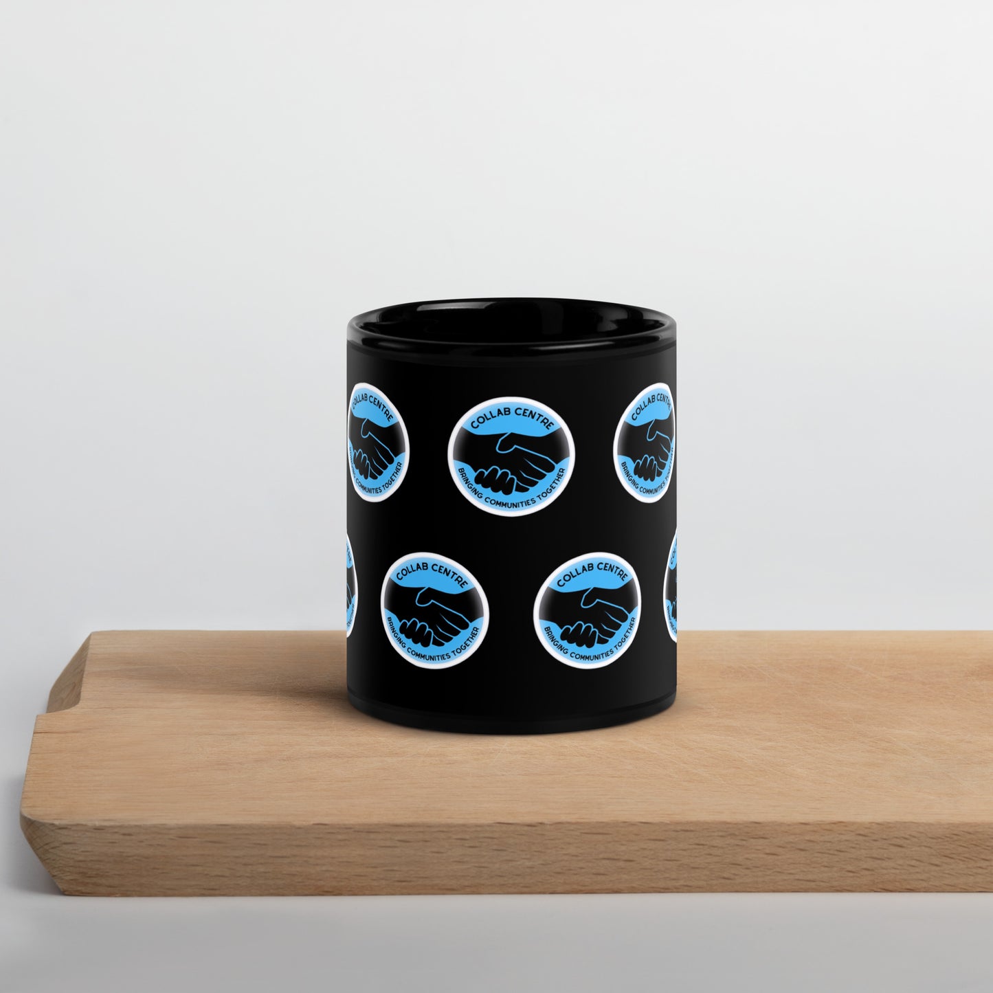 Collab Centre Logo Black Glossy Mug