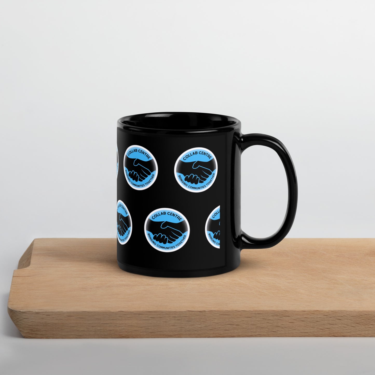 Collab Centre Logo Black Glossy Mug