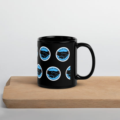 Collab Centre Logo Black Glossy Mug