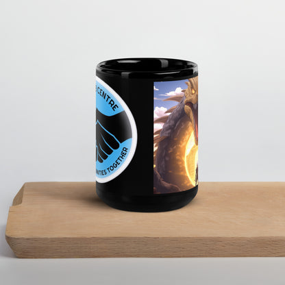 Collab Centre CHAOS #77 Black Glossy Mug