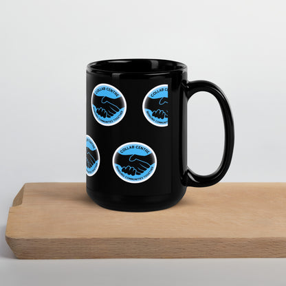 Collab Centre Logo Black Glossy Mug