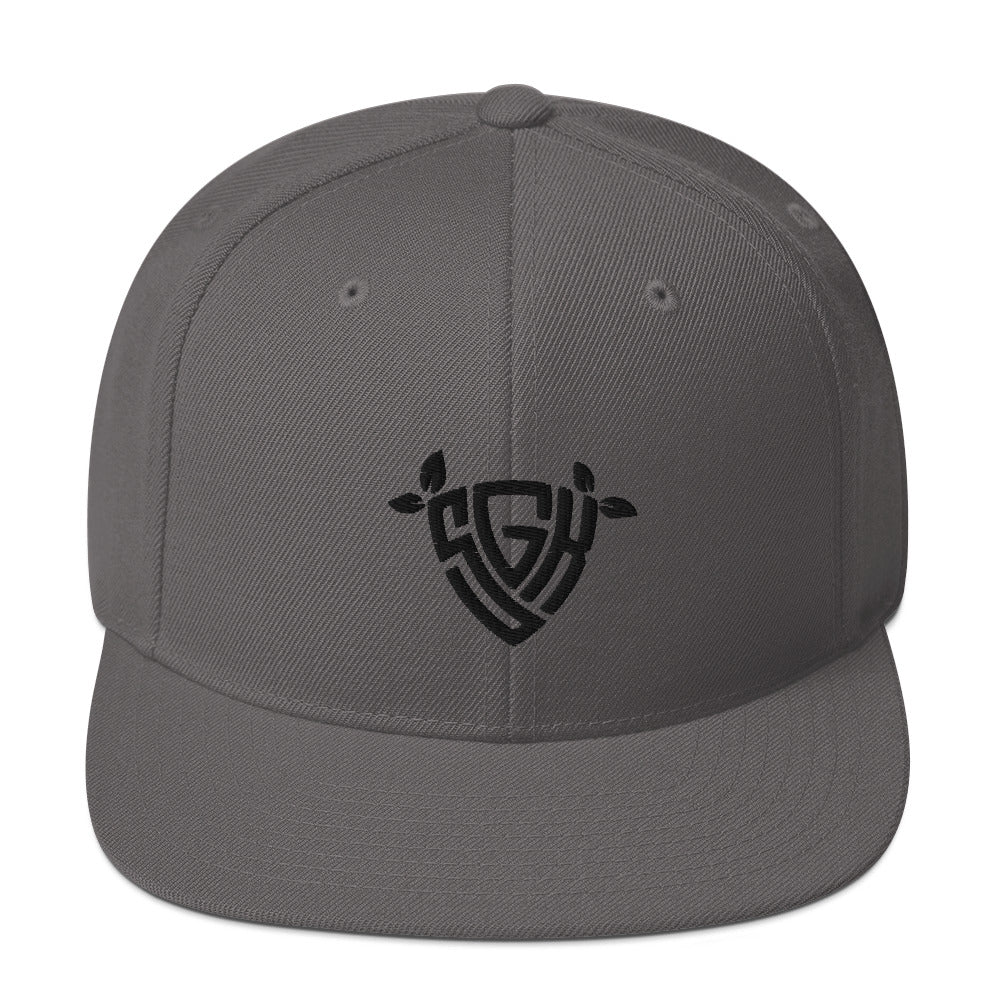SGK Snapback Hat Black Logo