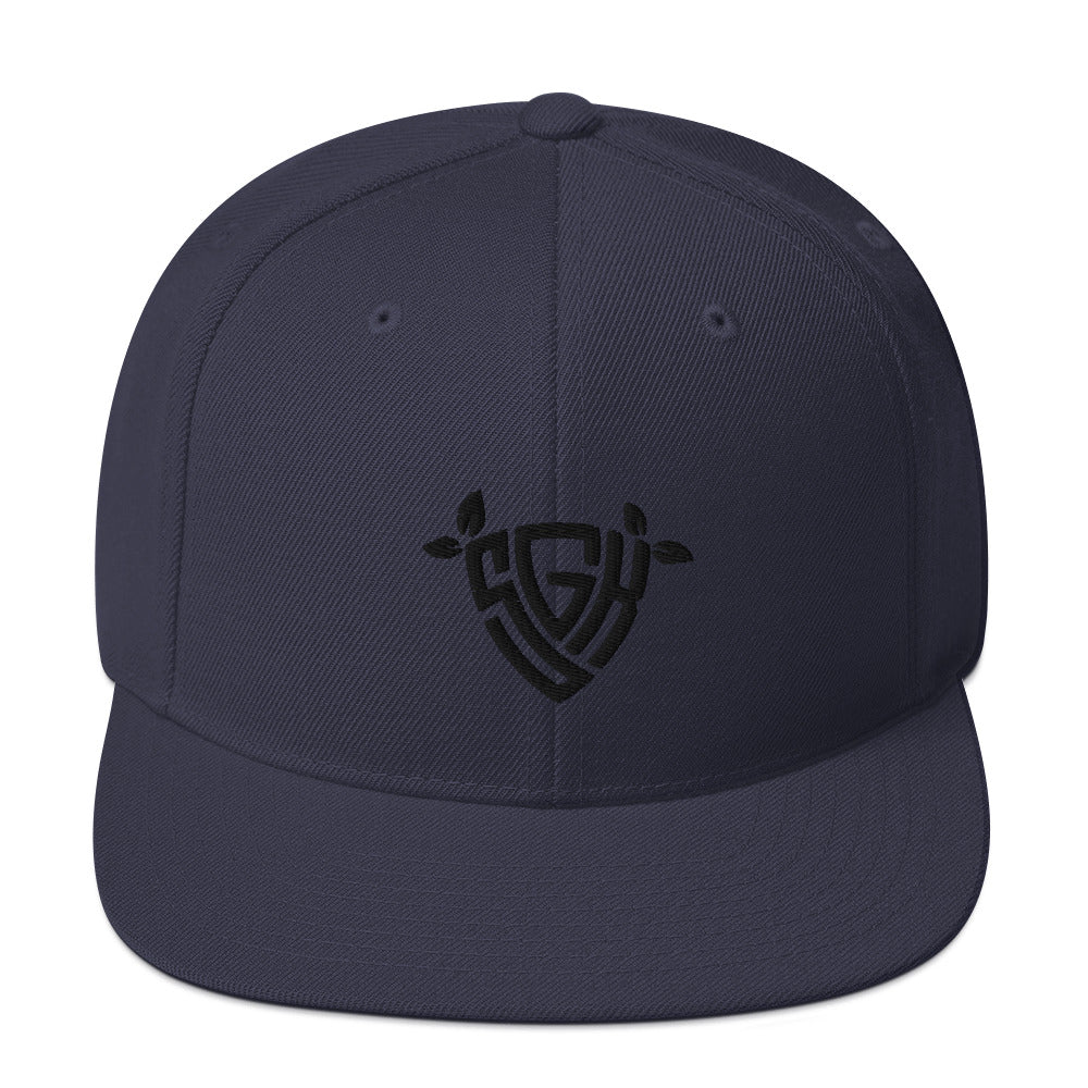 SGK Snapback Hat Black Logo