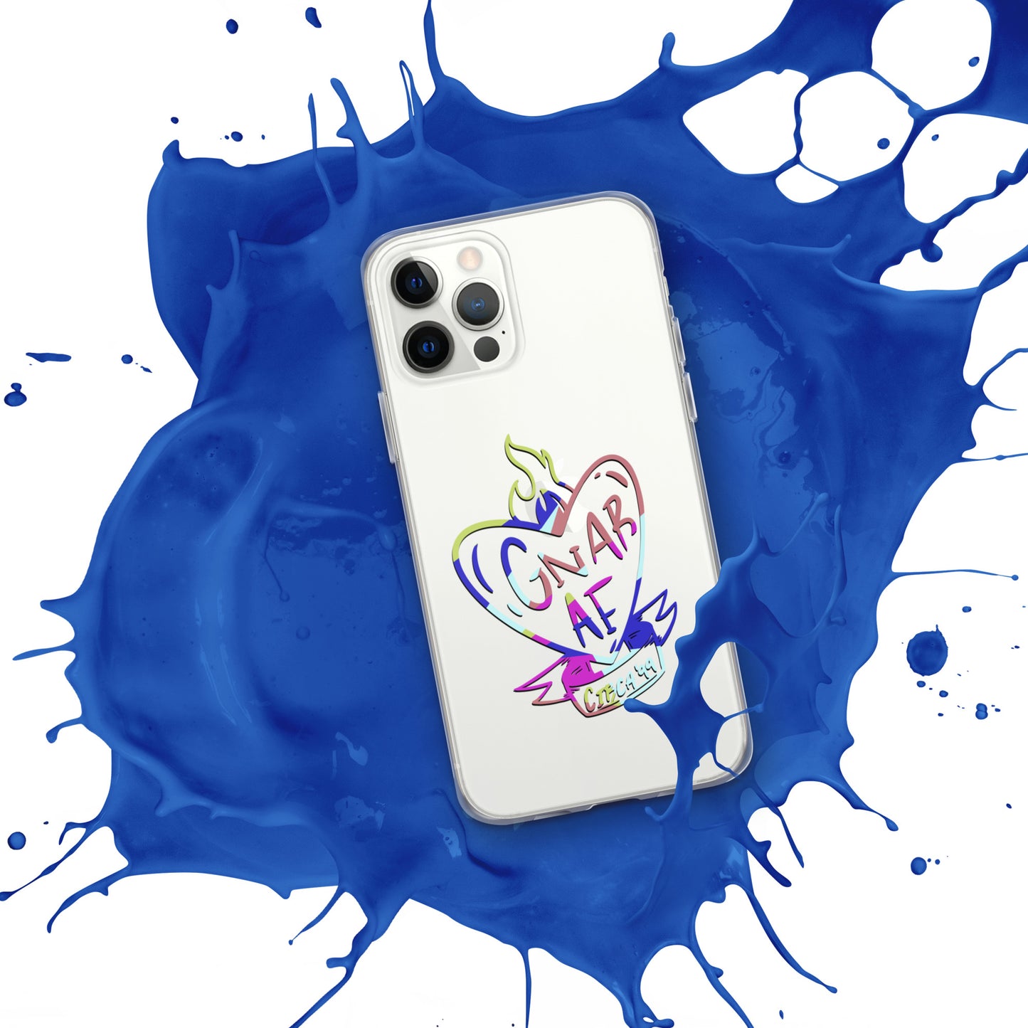 Gnar AF Multicolor Logo Clear Case for iPhone®