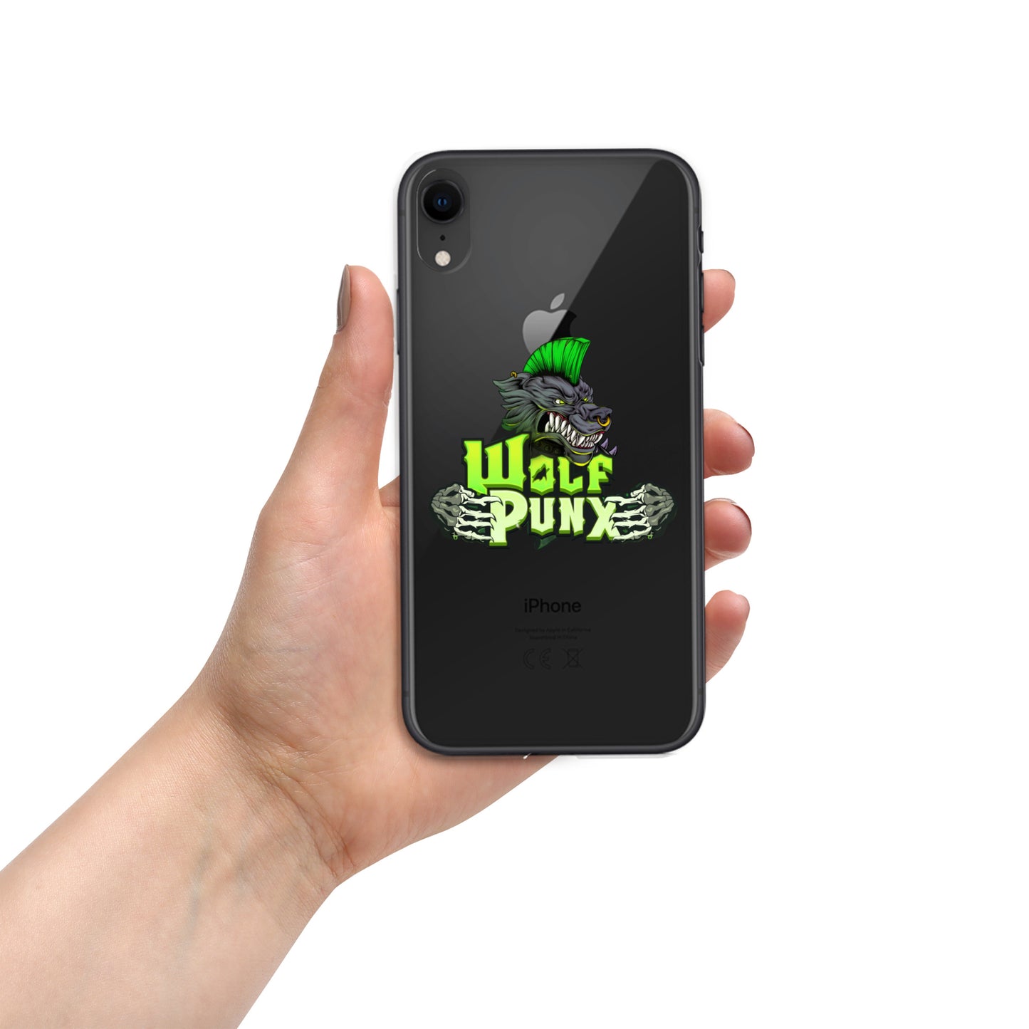 Estuche transparente WolfPunX para iPhone® (varios modelos)