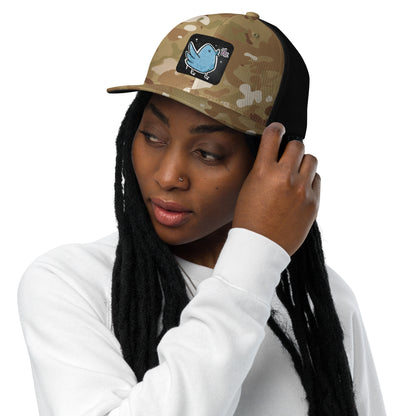 MetaVixens Early Bird Full Color Embroidered Closed-back trucker cap