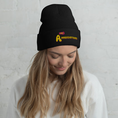 The Appreciators Flag Logo Cuffed Embroidered Beanie