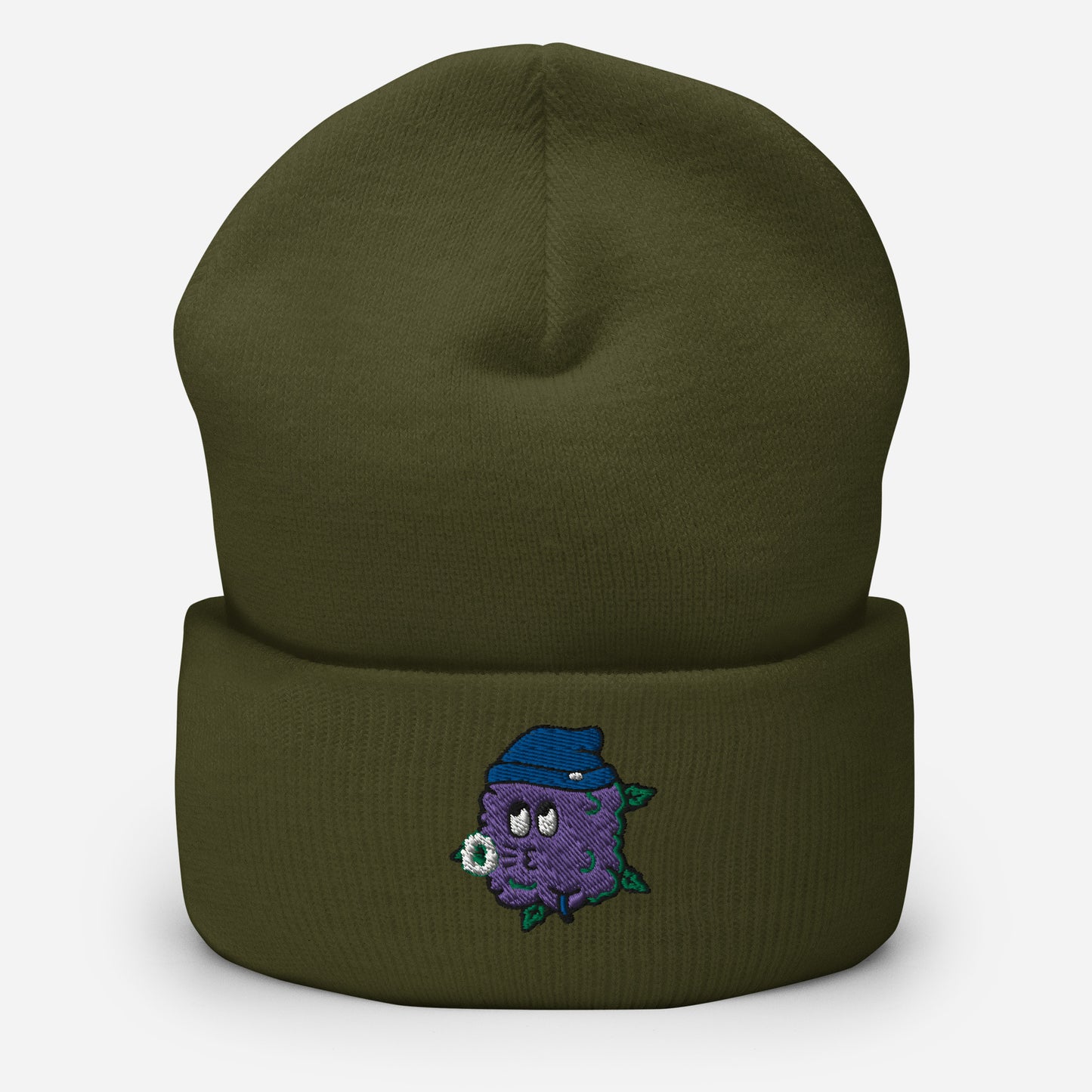 CannaBuddies Nuggie Embroidered Cuffed Beanie