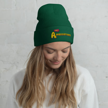 The Appreciators Flag Logo Cuffed Embroidered Beanie