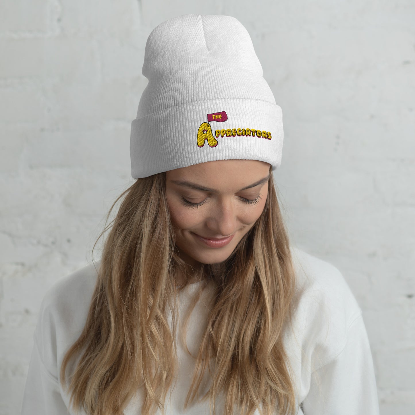 The Appreciators Flag Logo Cuffed Embroidered Beanie