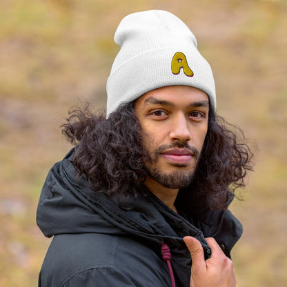 The Appreciators "A" Cuffed Embroidered Beanie