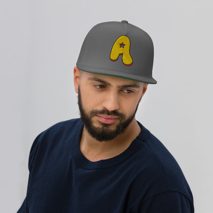 The Appreciators Flat Bill "A" Embroidered Cap