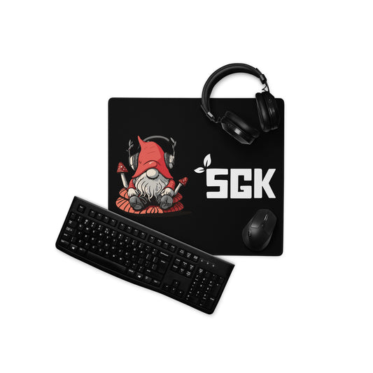SGK Red Gnome 18 x 16 Black Gaming mouse pad