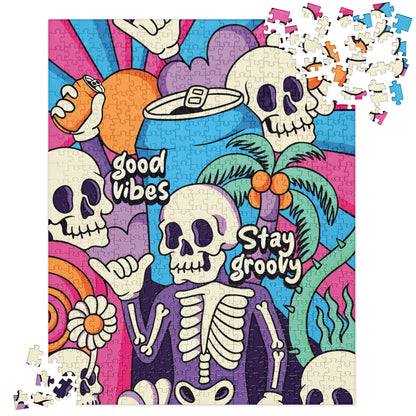 Stay Groovy Good Vibes Jigsaw puzzle