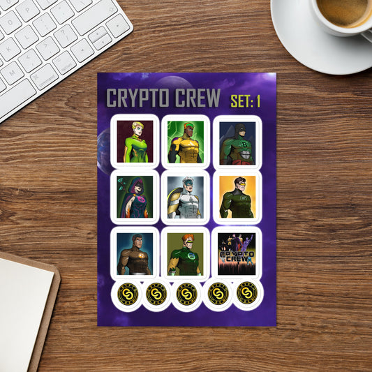 Crypto Crew - Sticker Sheet - Set 1