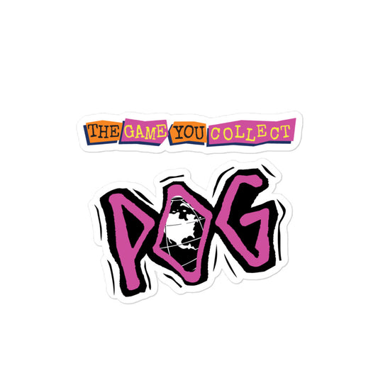 POG The Game You Collect Pog World Combo Bubble-free 4x4 stickers