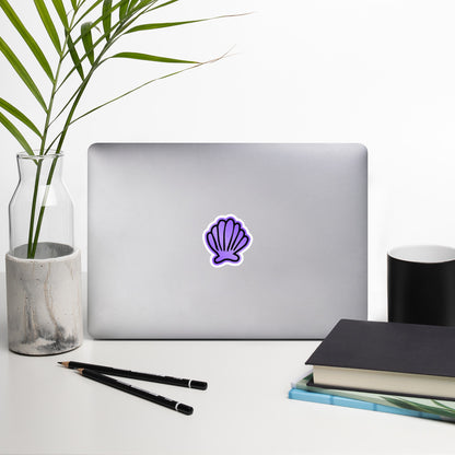 SSU Purple Shell Shaped Bubble-free stickers