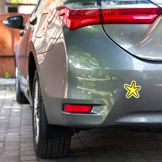 SSU Gold Star Shaped Bubble-free stickers