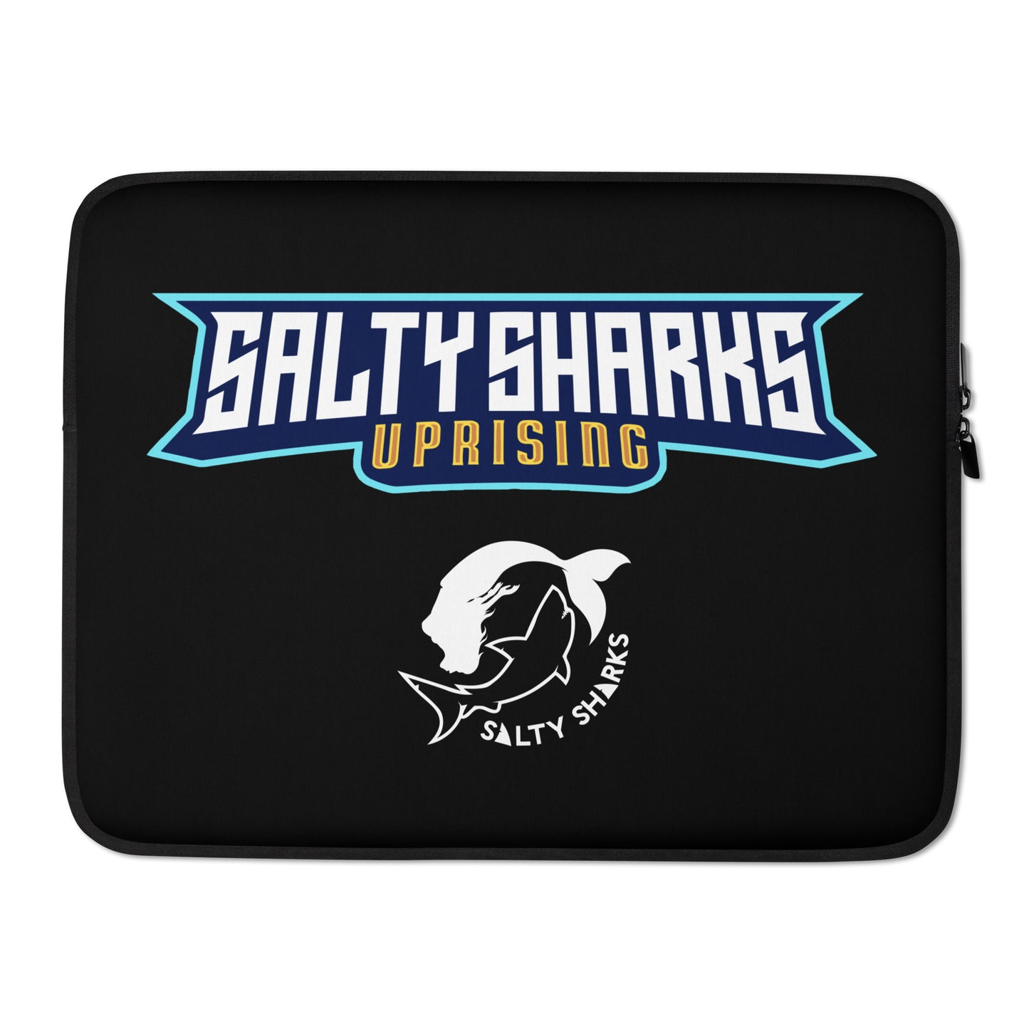 SSU Salty Sharks Uprising White Logo Laptop Sleeve