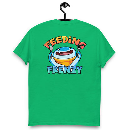 SSU Men's classic tee Black Sharks Feeding Frenzy Back