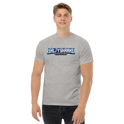 SSU Men's classic tee Salty Sharks Uprising Feeding Frenzy Back