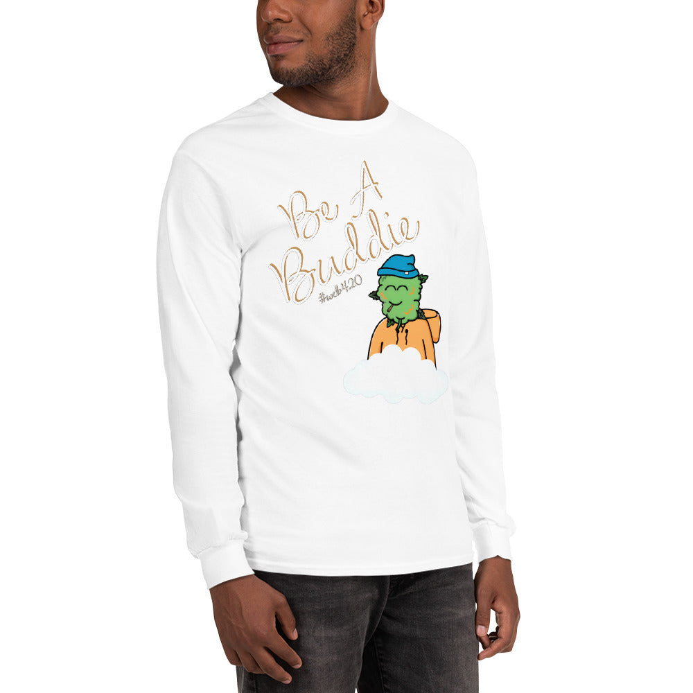 CannaBuddies Be a Buddie Cloud Men’s Long Sleeve Shirt