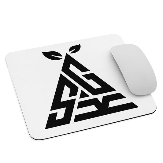 SGK Black Triangle White Mouse pad