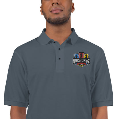 NftCardRipZ Embroidered Men's Premium Polo