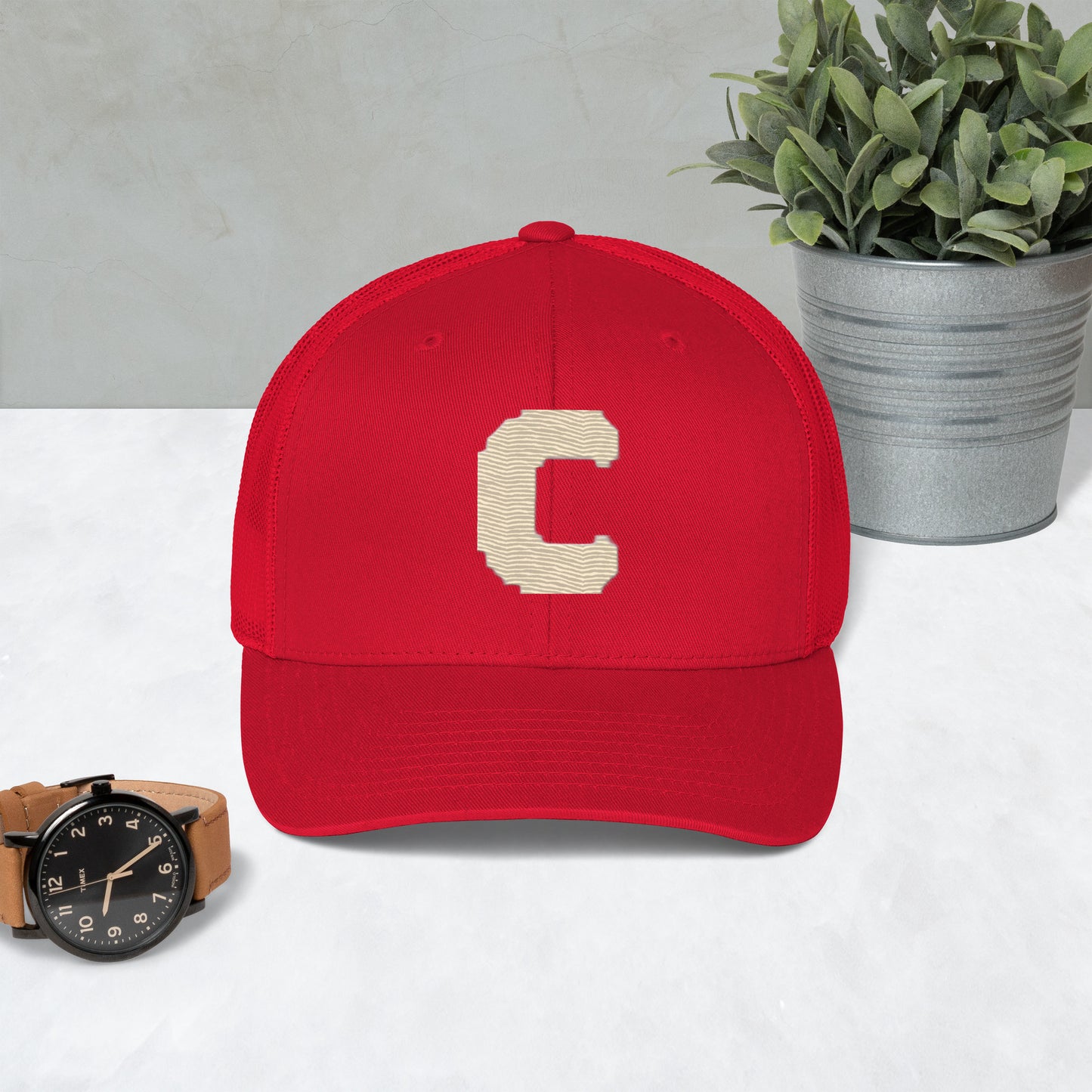 Commons C Embroidered Trucker Cap