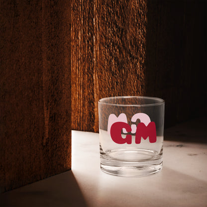 Commons Red GM Rocks glass