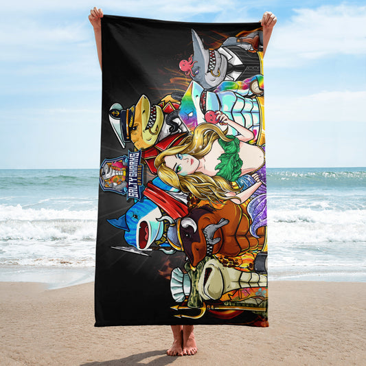 SSU Salty Sharks Uprising 30" x 60" Beach Towel