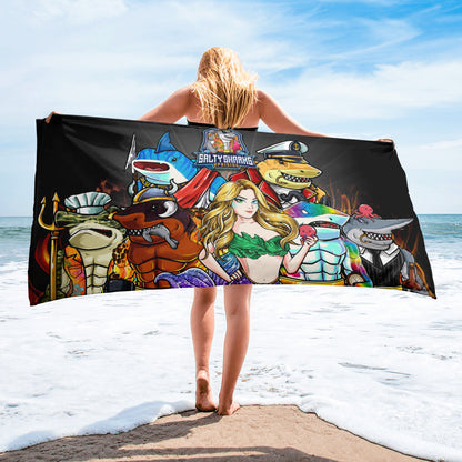 SSU Salty Sharks Uprising 30" x 60" Beach Towel