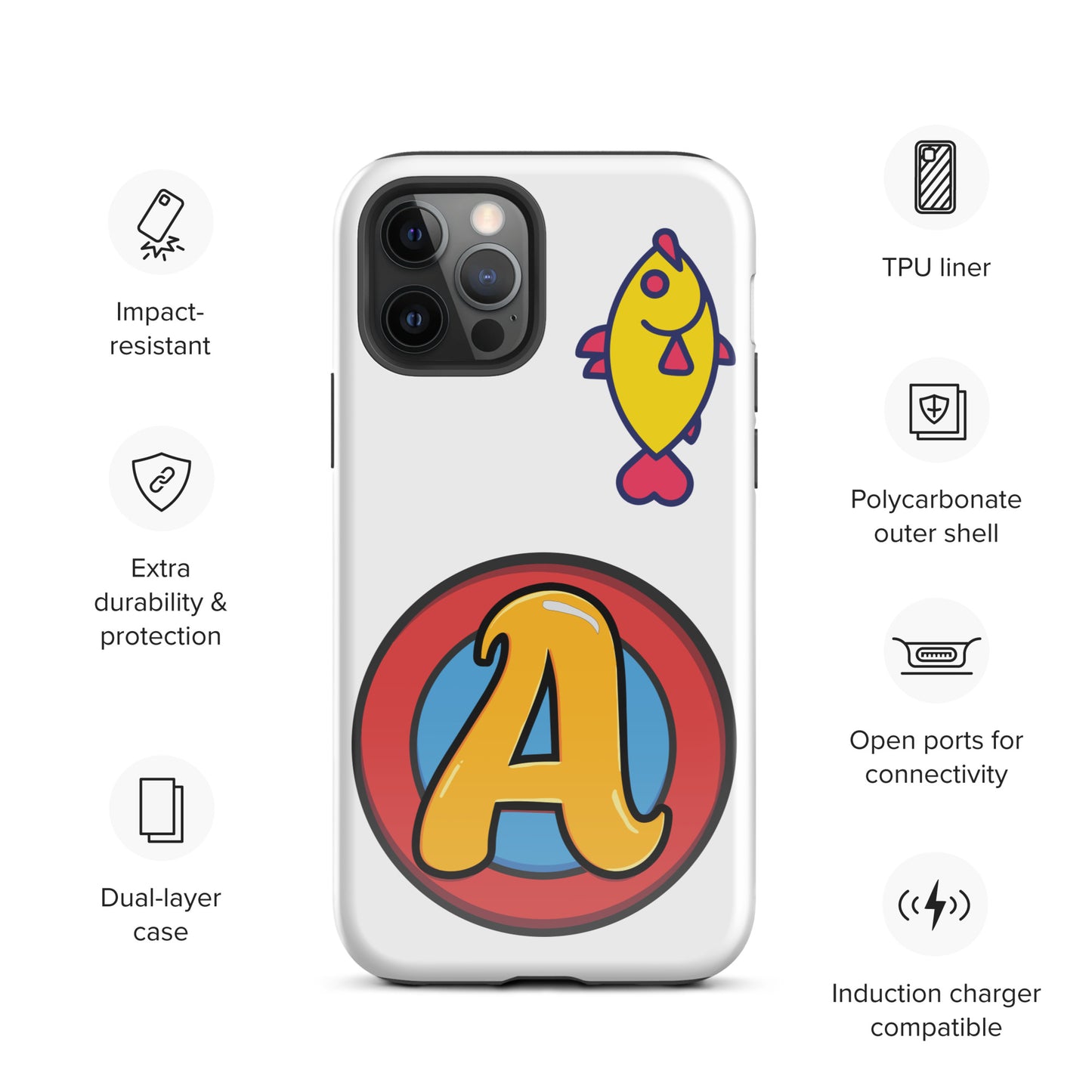 The Appreciators Circle A Fish Tough Case for iPhone®