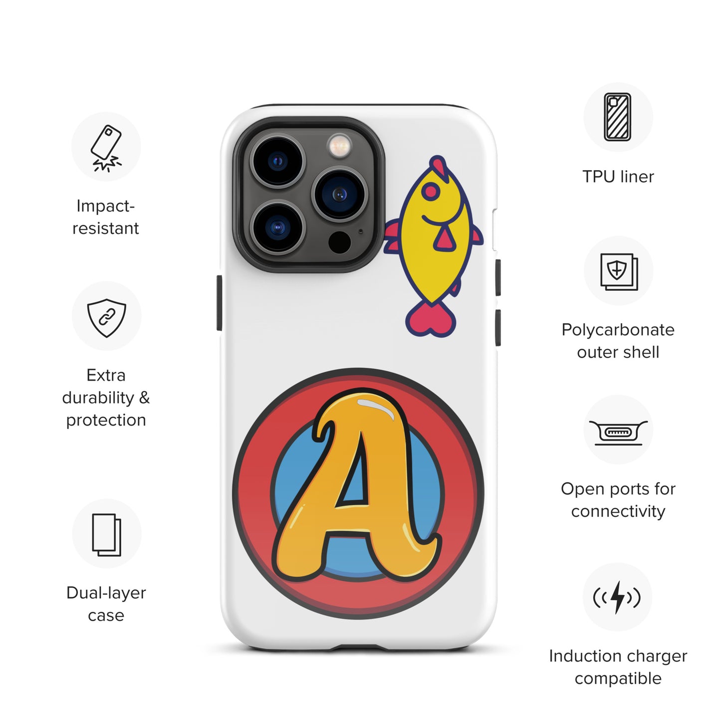 The Appreciators Circle A Fish Tough Case for iPhone®