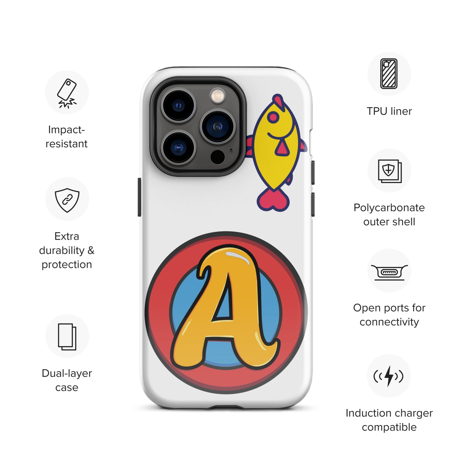 The Appreciators Circle A Fish Tough Case for iPhone®