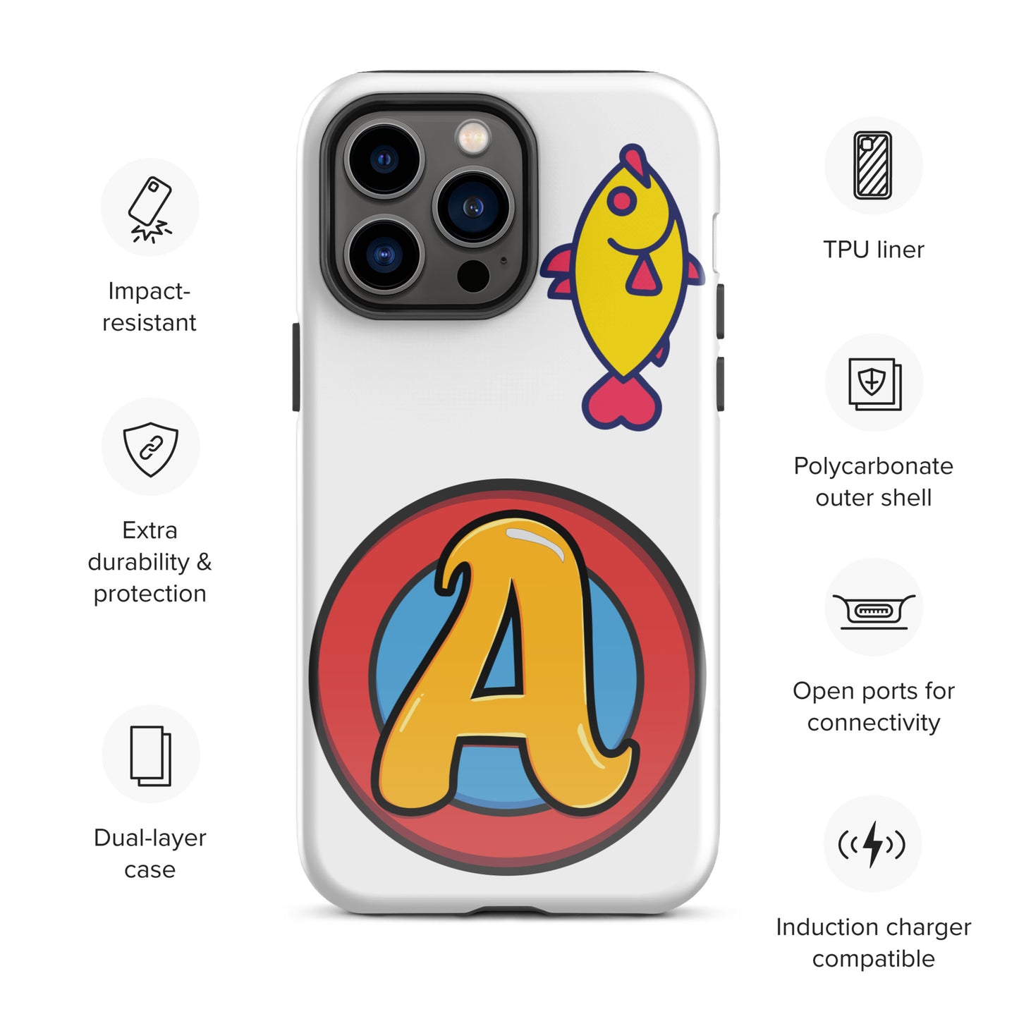 The Appreciators Circle A Fish Tough Case for iPhone®