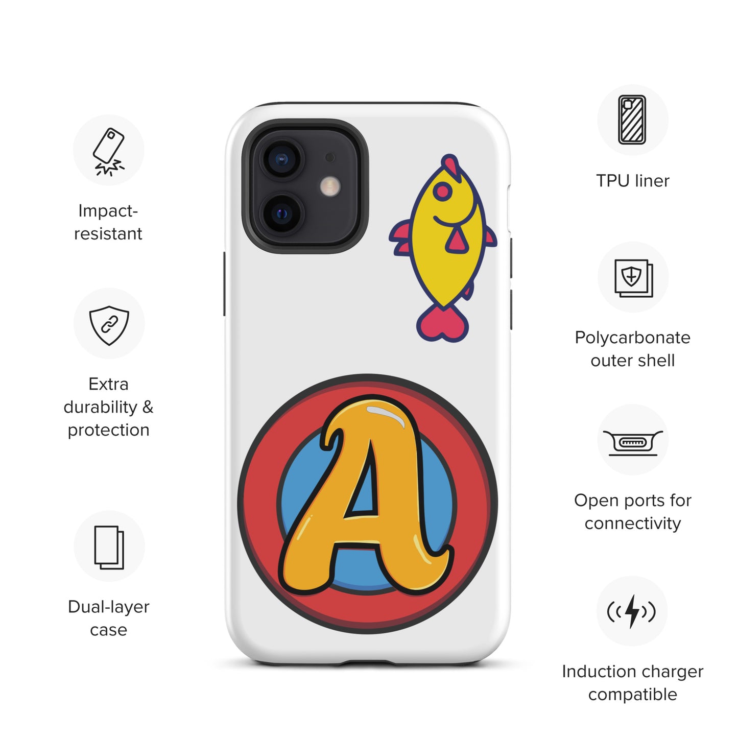 The Appreciators Circle A Fish Tough Case for iPhone®