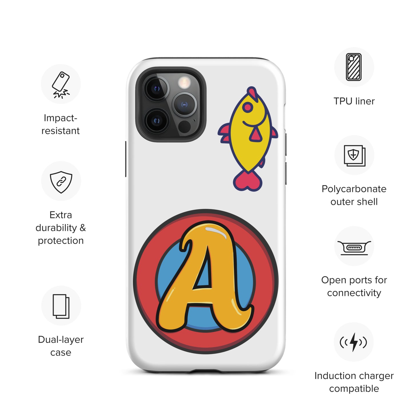 The Appreciators Circle A Fish Tough Case for iPhone®