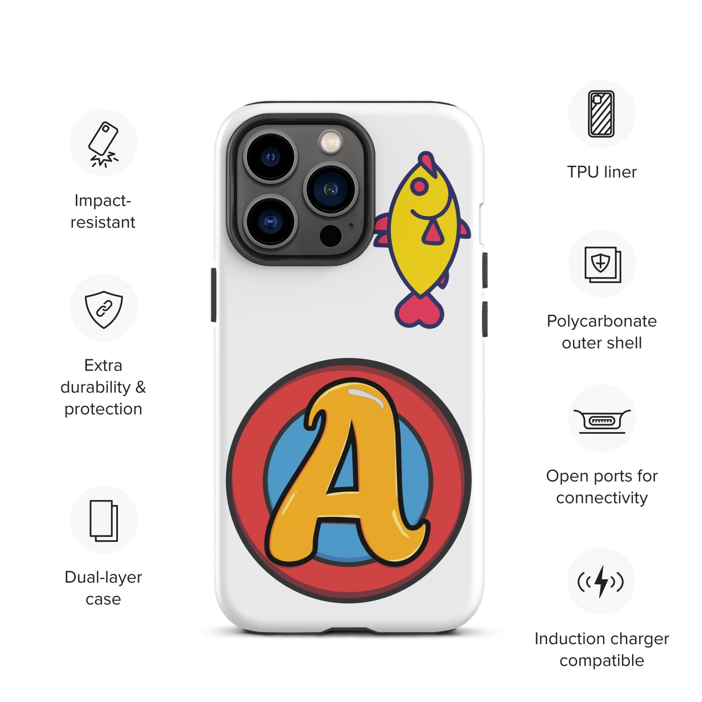 The Appreciators Circle A Fish Tough Case for iPhone®