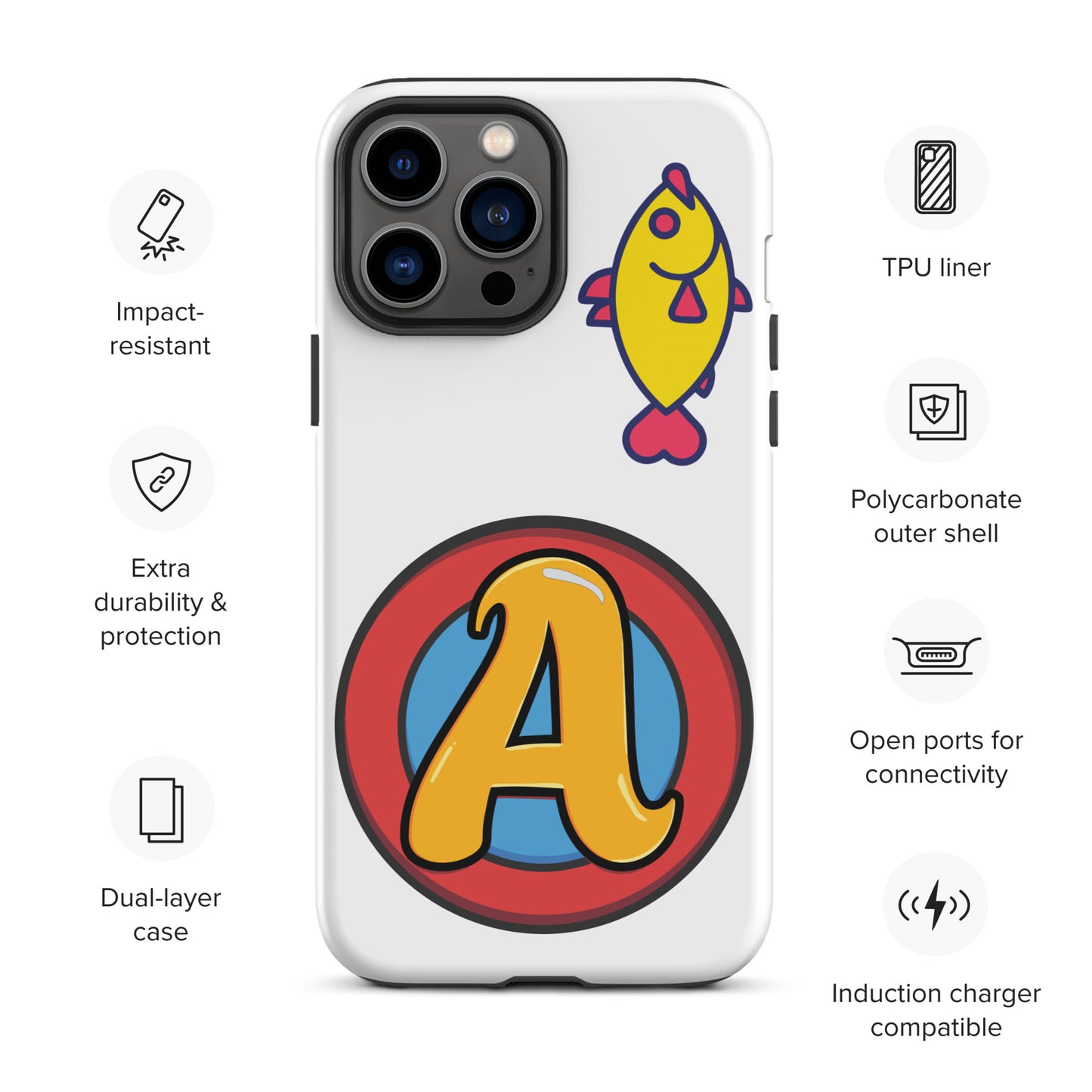 The Appreciators Circle A Fish Tough Case for iPhone®